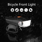USB Rechargeable Headlight USB Flashlight Bike Bicycle 2LEDs 5modes Smart Sensor Super Bright Bike Light Front And Back Night Riding Spot lamp Electric Car Front Torch For Adults Kids Men Women Stevvex