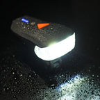 USB Rechargeable Headlight USB Flashlight Bike Bicycle 2LEDs 5modes Smart Sensor Super Bright Bike Light Front And Back Night Riding Spot lamp Electric Car Front Torch For Adults Kids Men Women Stevvex