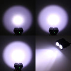 USB Waterproof Bike Light LED Front Bicycle Headlight Dual Lamps Super Bright LED Cycling Bike Light Front Headlight 4 Modes Bikelight Headlamp Rechargeable USB Led Lamp 8000LM Stevvex