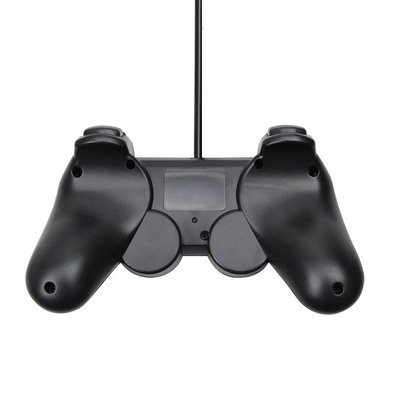 USB Wired Controller Gamepad For Computer Laptop Joystick Black Vibration PC Game Joystick Double Vibration Feedback Motors Fit for PC Computer Stevvex