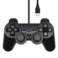 USB Wired Controller Gamepad For Computer Laptop Joystick Black Vibration PC Game Joystick Double Vibration Feedback Motors Fit for PC Computer Stevvex