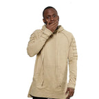 Long Hoodie, Hip Hop Hoodie, Outerwear Sweatshirt Pi-Mart
