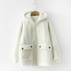 Cozy Hooded Jacket with Lamb Wool Lining