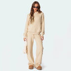 Luxe Knit Hoodie Cargo Set (One Piece) Pi-Mart