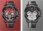 Waterproof  Quartz  Man Leather Sport Wrist Watch  Luxury Unique Design Perfect Gift - SJB-DIAMOND ELITES