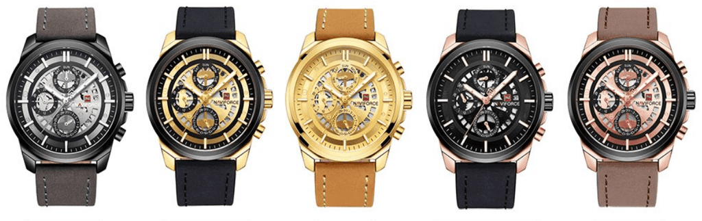 Sports Men's Leather Waterproof Date Display Casual Analog Luxury Watches Unique Design Perfect Gift - SJB-DIAMOND ELITES
