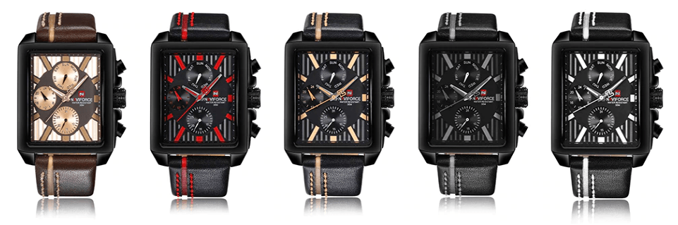 Men's Waterproof Watch With Leather Belt And Chronometers  Retro Style Unique Shape Excellent Gift - SJB-DIAMOND ELITES