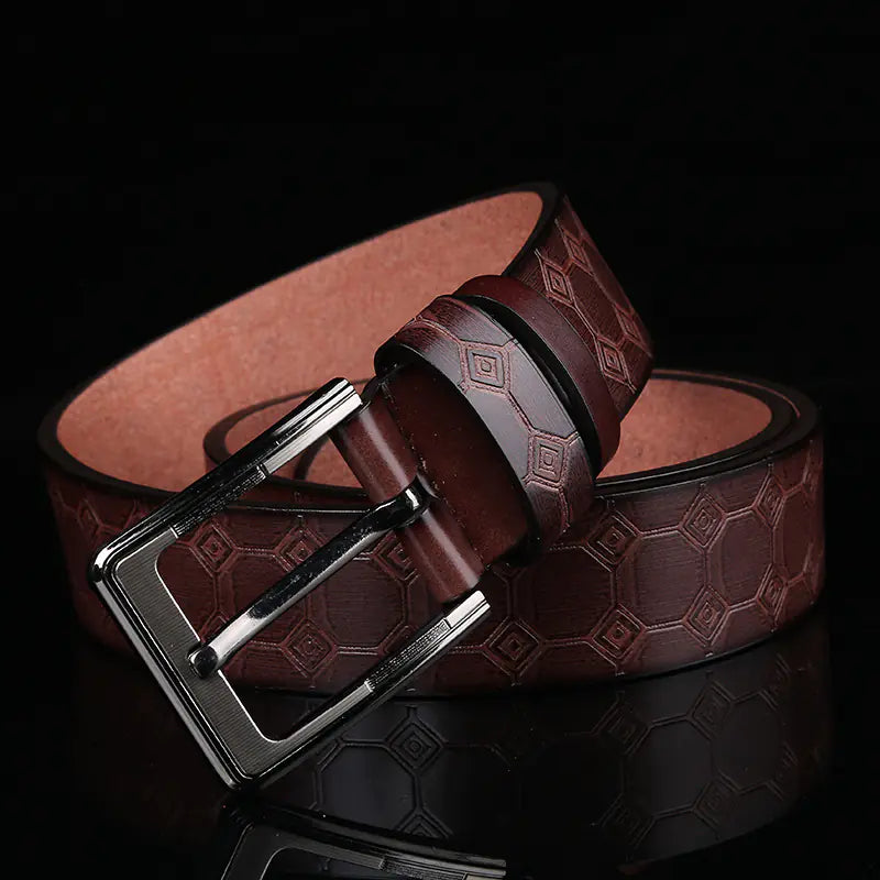 New Men's Faux Leather Belt Pi-Mart