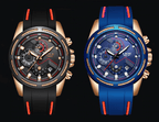 Men's Waterproof Modern Watch With Rubber Straps Multifunction Watches Unique Design Perfect Gift Stevvex