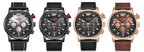 Mens Waterproof Sport Watch With Chronometers Day View And Cross-Matte Background Modern Man Watch Stevvex