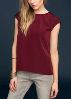 Women's Sleeveless Round Neck Hi Lo Top - SJB-DIAMOND ELITES