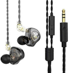 V5.0 HD Stereo Sound Sports Wireless Over-Ear Headphones with Mic, Passive Noise Cancelling Headsets, 9 Hours Battery for Gym Running QKZ AK6 MAX In-Ear Earphone Bass Stereo Earbuds Wired Headphones Noise Cancelling Waterproof Headsets with Microphone Stevvex