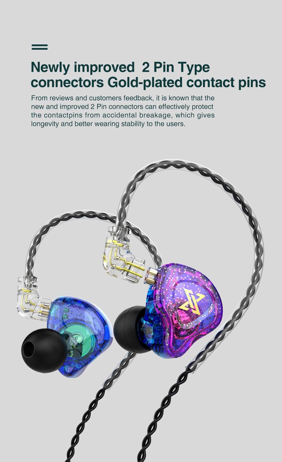 V5.0 HD Stereo Sound Sports Wireless Over-Ear Headphones with Mic, Passive Noise Cancelling Headsets, 9 Hours Battery for Gym Running QKZ AK6 MAX In-Ear Earphone Bass Stereo Earbuds Wired Headphones Noise Cancelling Waterproof Headsets with Microphone Stevvex