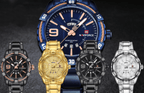 Men's  Luxury Stainless steal Waterproof Watch With Day And Date Display Unique Design Perfect Gift In Modern Metal Men  Wrist Watch Design - SJB-DIAMOND ELITES
