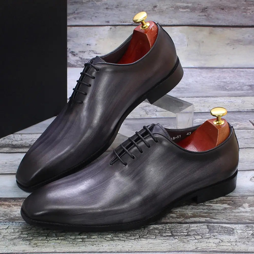 Men's Leather Oxford Shoes Pi-Mart