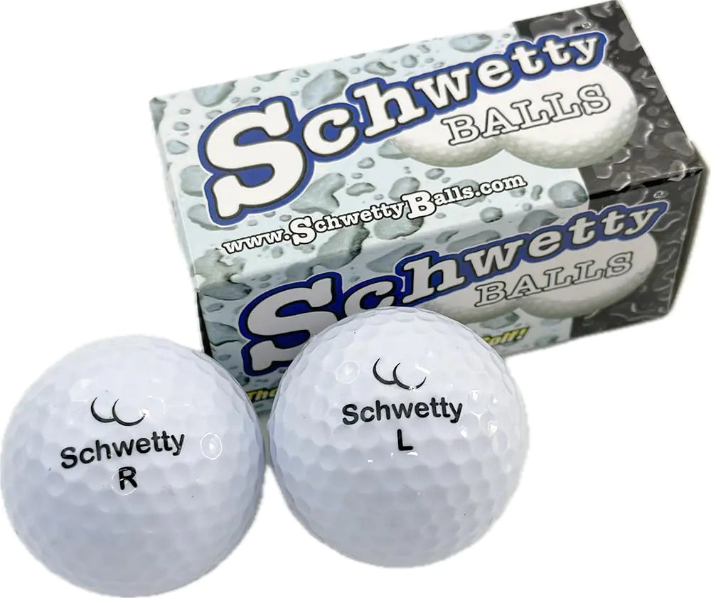 VIP Home Essentials Schwetty Balls Novelty Golf Ball Pair (White) Pi-Mart