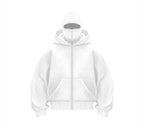 Fleece-Lined Dual Hood Sweatshirt Pi-Mart