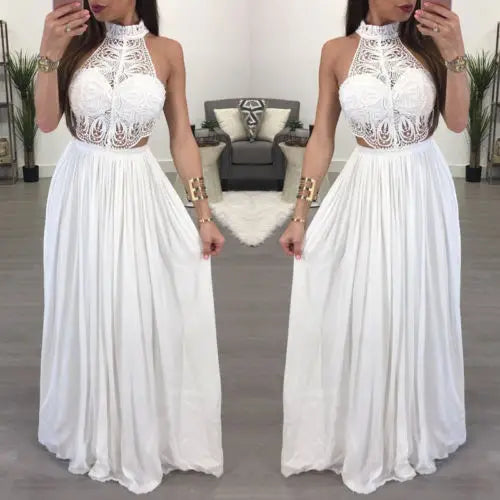 Hot Women Ladies Maxi Summer Long Evening Party Dress Pi-Mart