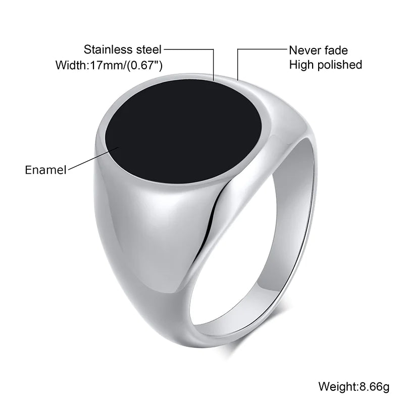 Black Oval Ring