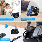 Foldable 3 in 1 Wireless Charger for iPhone and Apple Watch Pi-Mart