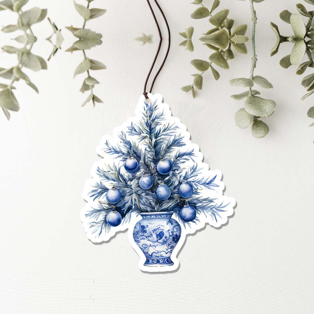 Chinoiserie Vase Hanging Air Freshener For Car Home Office Scented Decorative Preorder BandsCo Straps