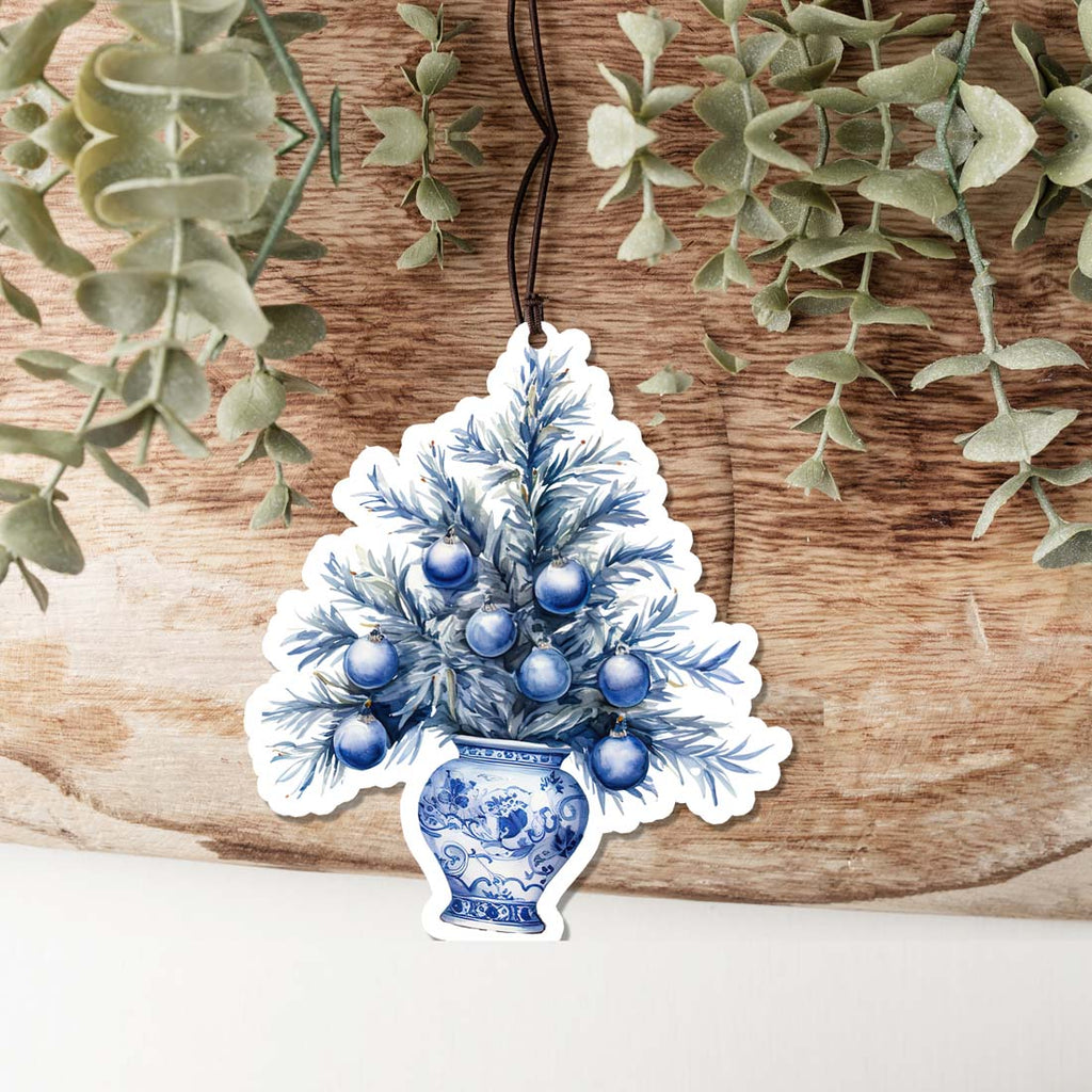 Chinoiserie Vase Hanging Air Freshener For Car Home Office Scented Decorative Preorder BandsCo Straps