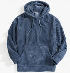 Essentials Hooded Corduroy Pullover for Men (One Piece) Pi-Mart