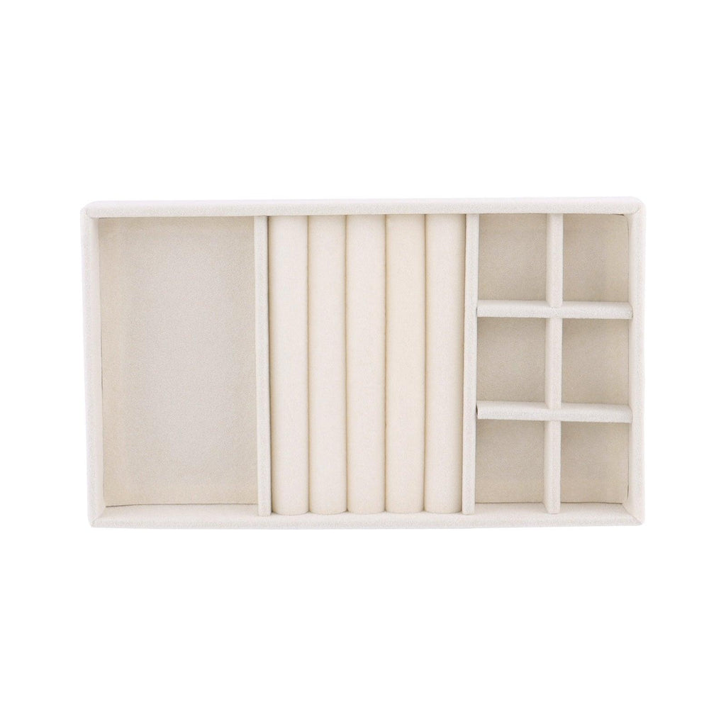 Velvet Jewelry Box Display Tray Drawer Storage Jewelry Holder For Ring Earrings Necklace Bracelet Soft Velvet Organizer Case Velvet Display Holder for Earrings Ring Bracelet Necklace Stevvex