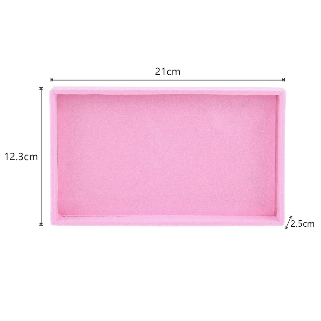 Velvet Jewelry Box Display Tray Drawer Storage Jewelry Holder For Ring Earrings Necklace Bracelet Soft Velvet Organizer Case Velvet Display Holder for Earrings Ring Bracelet Necklace Stevvex