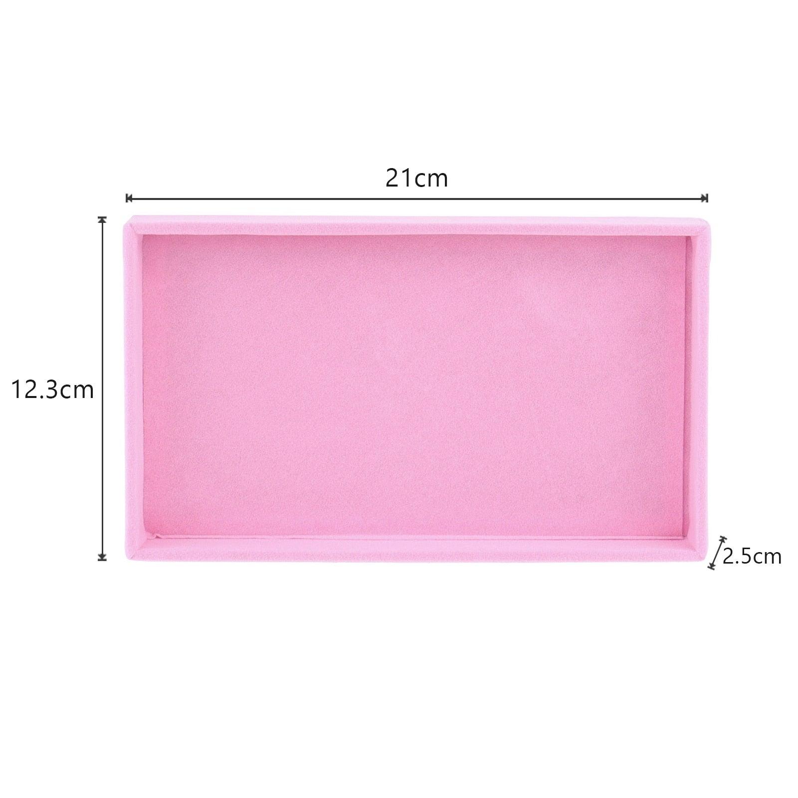 Velvet Jewelry Box Display Tray Drawer Storage Jewelry Holder For Ring Earrings Necklace Bracelet Soft Velvet Organizer Case Velvet Display Holder for Earrings Ring Bracelet Necklace Stevvex