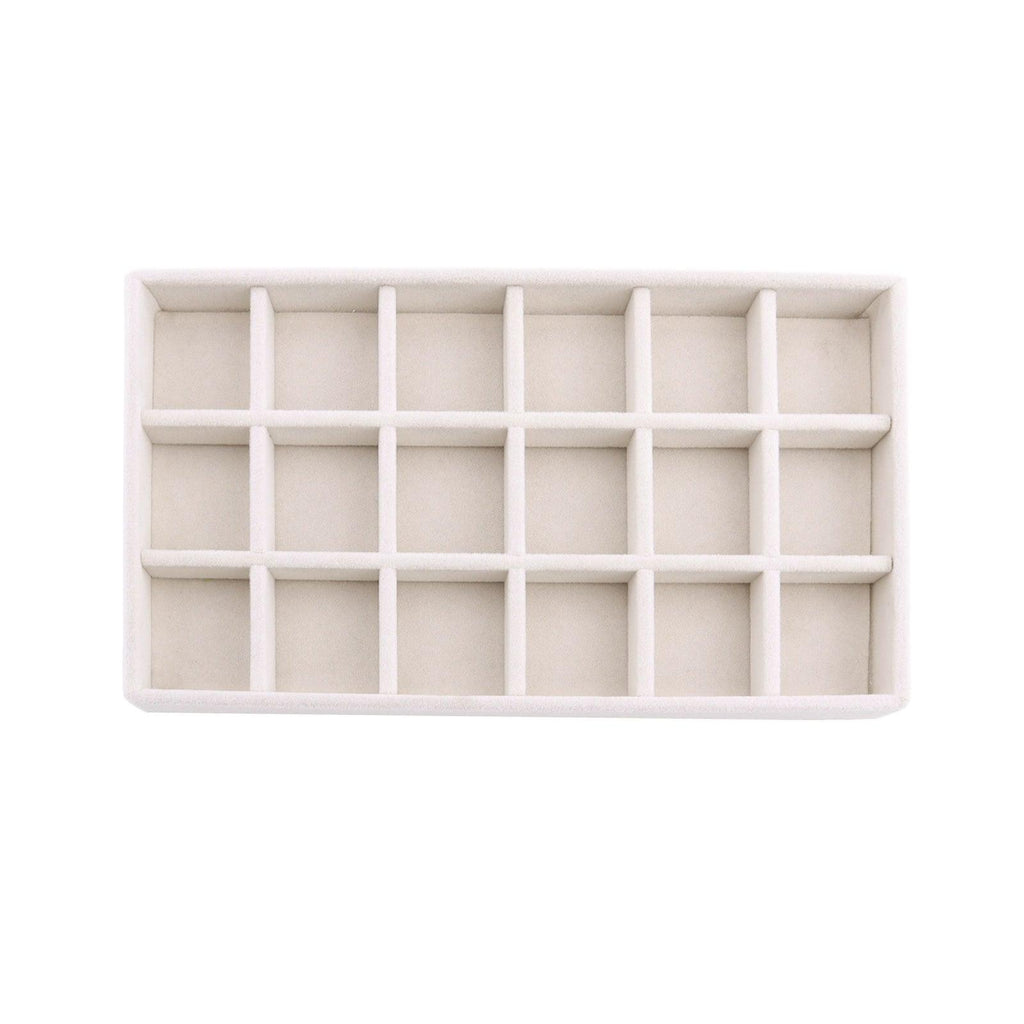 Velvet Jewelry Box Display Tray Drawer Storage Jewelry Holder For Ring Earrings Necklace Bracelet Soft Velvet Organizer Case Velvet Display Holder for Earrings Ring Bracelet Necklace Stevvex