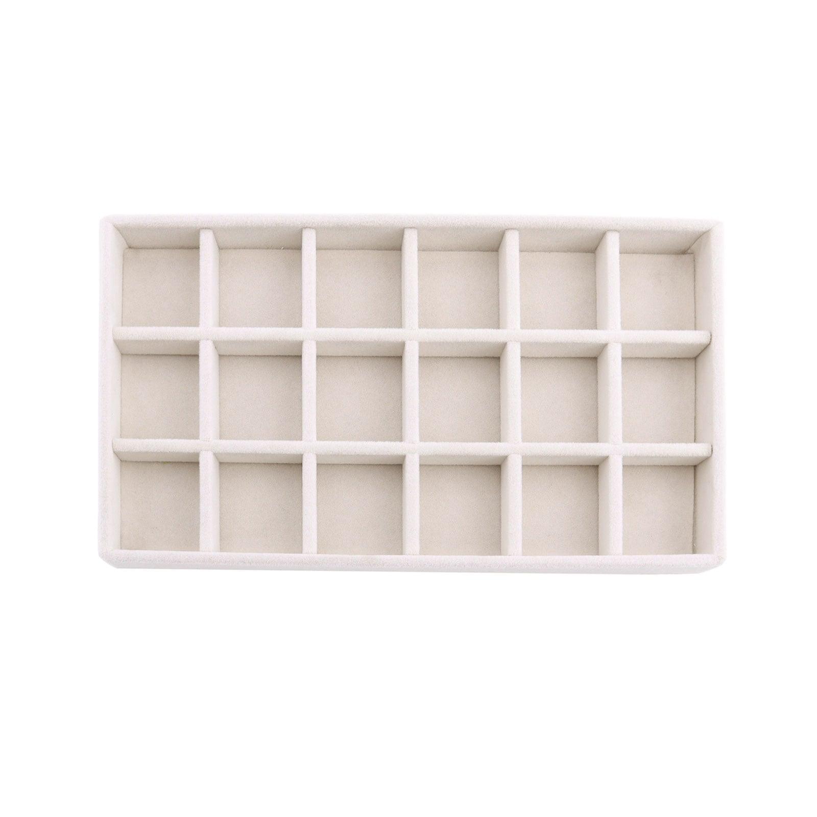 Velvet Jewelry Box Display Tray Drawer Storage Jewelry Holder For Ring Earrings Necklace Bracelet Soft Velvet Organizer Case Velvet Display Holder for Earrings Ring Bracelet Necklace Stevvex