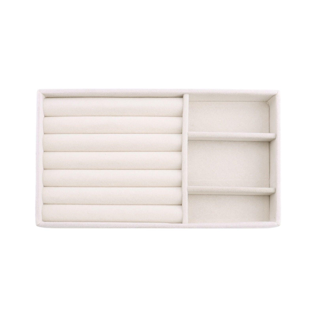 Velvet Jewelry Box Display Tray Drawer Storage Jewelry Holder For Ring Earrings Necklace Bracelet Soft Velvet Organizer Case Velvet Display Holder for Earrings Ring Bracelet Necklace Stevvex
