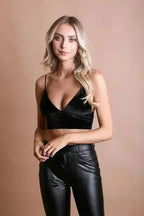 Velvet Longline Bralette