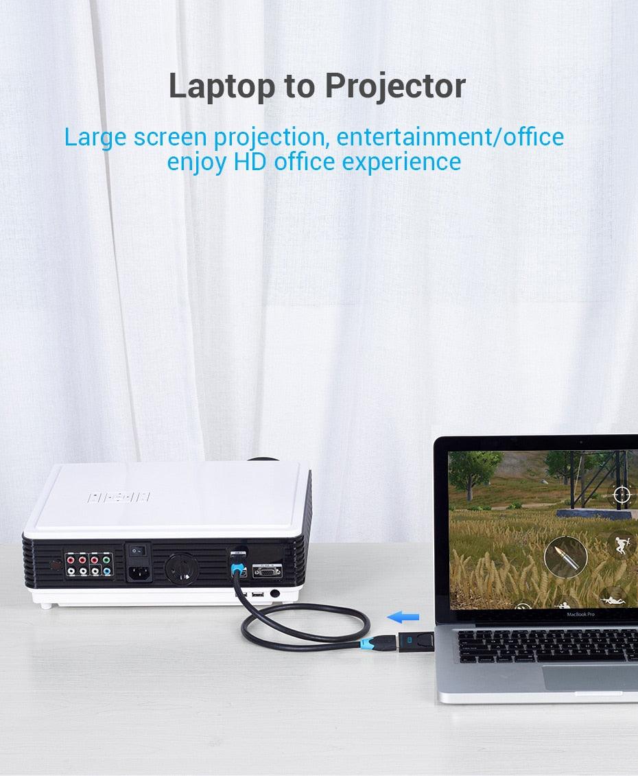 Vention DP To HDMI Adapter And 4K DP To HDMI Video Audio Converter for PC Laptop Projector Monitor Stevvex