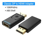 Vention DP To HDMI Adapter And 4K DP To HDMI Video Audio Converter for PC Laptop Projector Monitor Stevvex