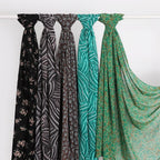 Versatile Chiffon Printed Floral Scarf Hijab (MH183)