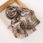 Versatile Chiffon Printed Floral Scarf Hijab (MH183)