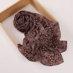 Versatile Chiffon Printed Floral Scarf Hijab (MH183)