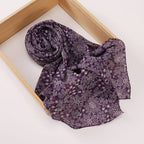 Versatile Chiffon Printed Floral Scarf Hijab (MH183)