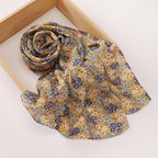 Versatile Chiffon Printed Floral Scarf Hijab (MH183)