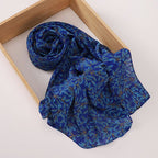 Versatile Chiffon Printed Floral Scarf Hijab (MH183)