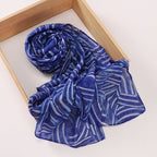 Versatile Chiffon Printed Floral Scarf Hijab (MH183)