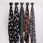 Versatile Chiffon Printed Floral Scarf Hijab (MH183)