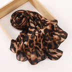 Versatile Chiffon Printed Floral Scarf Hijab (MH183)