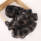 Versatile Chiffon Printed Floral Scarf Hijab (MH183)