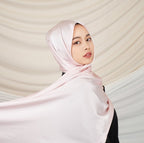 Versatile Headscarf Solid Color Satin Hijab (MH168)