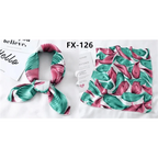 Versatile Square Silk Scarf For Women Fashionable Printed Small Neck Scarfs Office Lady Hair Band Foulard Hand For Female Bandana Shawl Stevvex