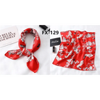 Versatile Square Silk Scarf For Women Fashionable Printed Small Neck Scarfs Office Lady Hair Band Foulard Hand For Female Bandana Shawl Stevvex