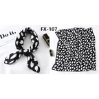 Versatile Square Silk Scarf For Women Fashionable Printed Small Neck Scarfs Office Lady Hair Band Foulard Hand For Female Bandana Shawl Stevvex